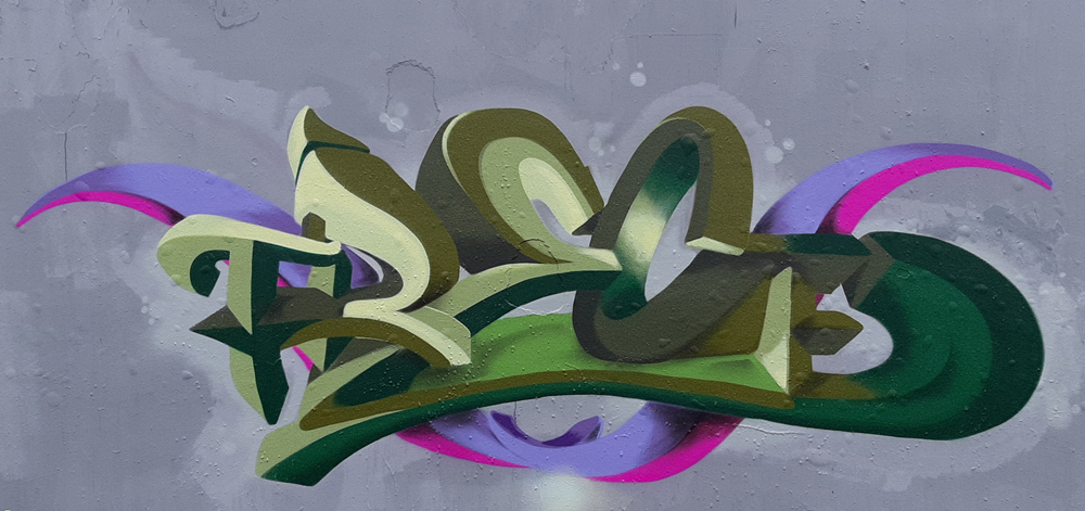 SNAPone TRECE - 3d-Graffiti Green-brown-spring23